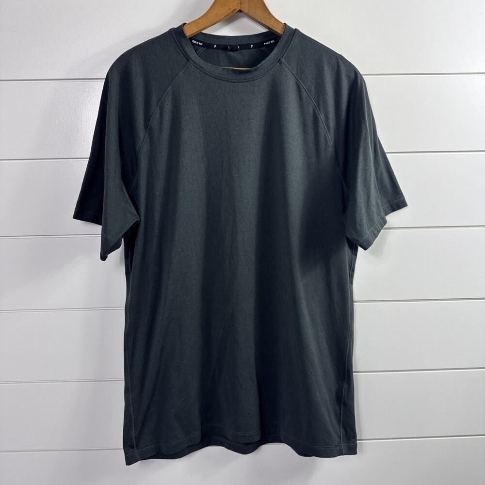 Public Rec Go To Tee Shirt Crewneck Short Sleeve Dark Gray sz M